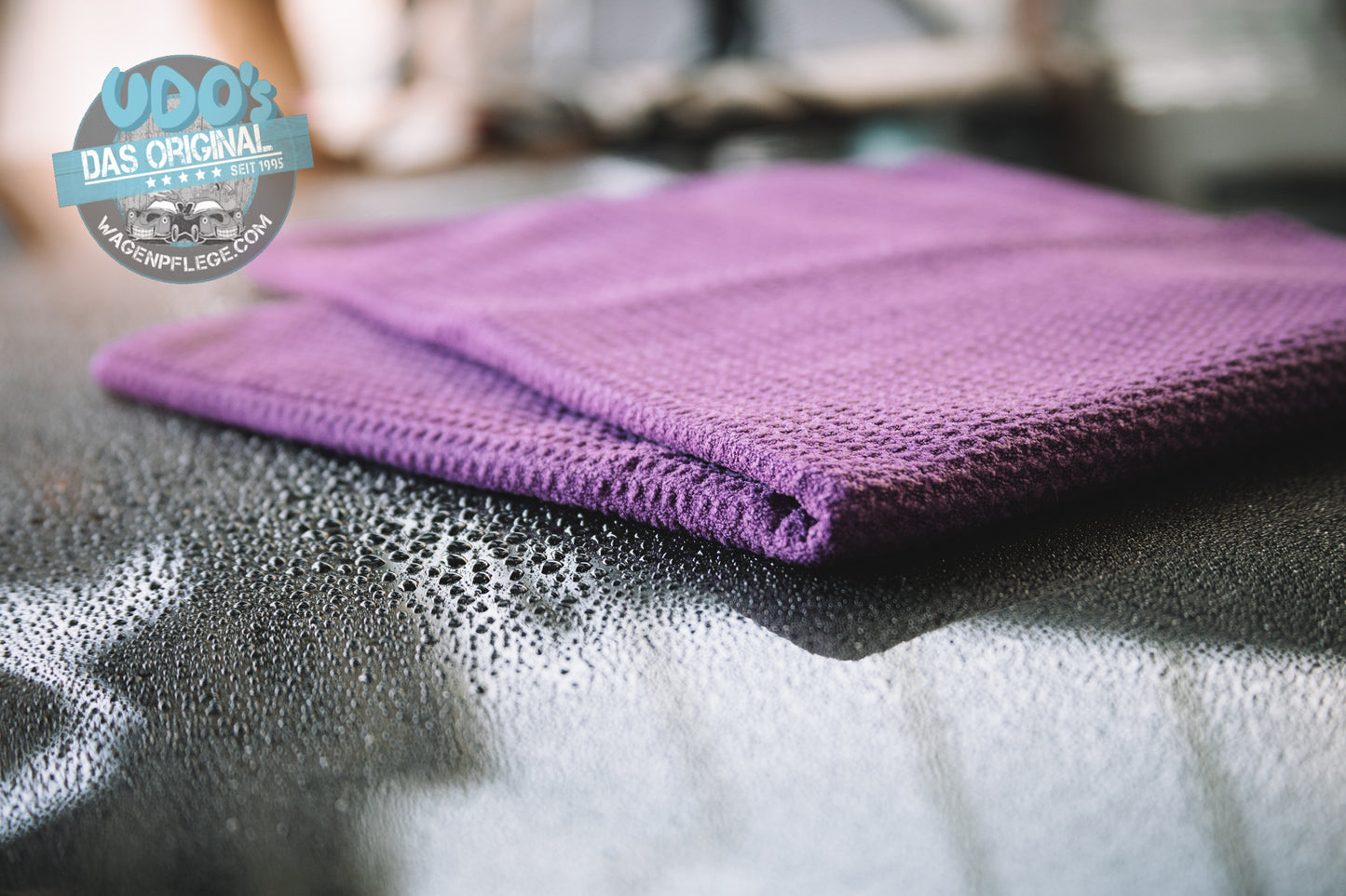 Udo´s Waffeltuch violett 60x90 cm