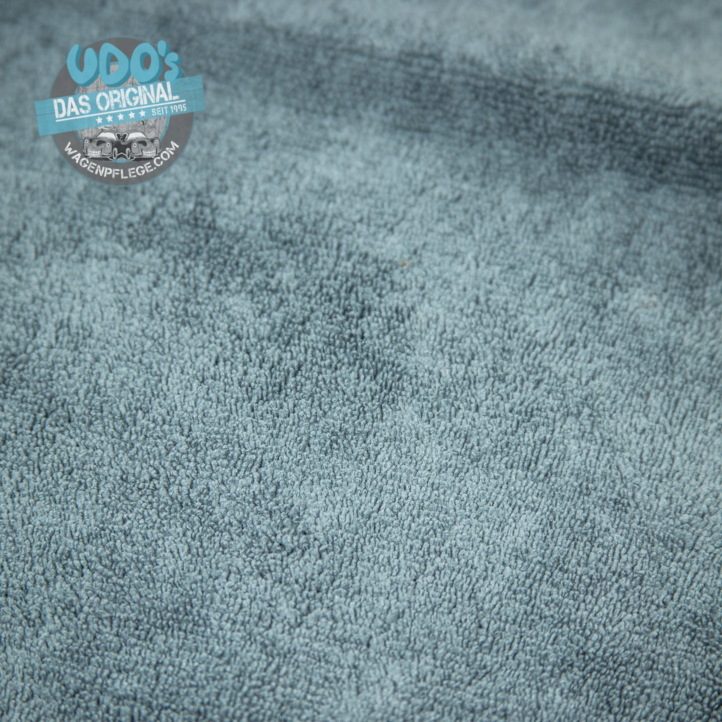 Udo´s Microfaser "NANO" DOPPELWEB grau/Saum Orange
