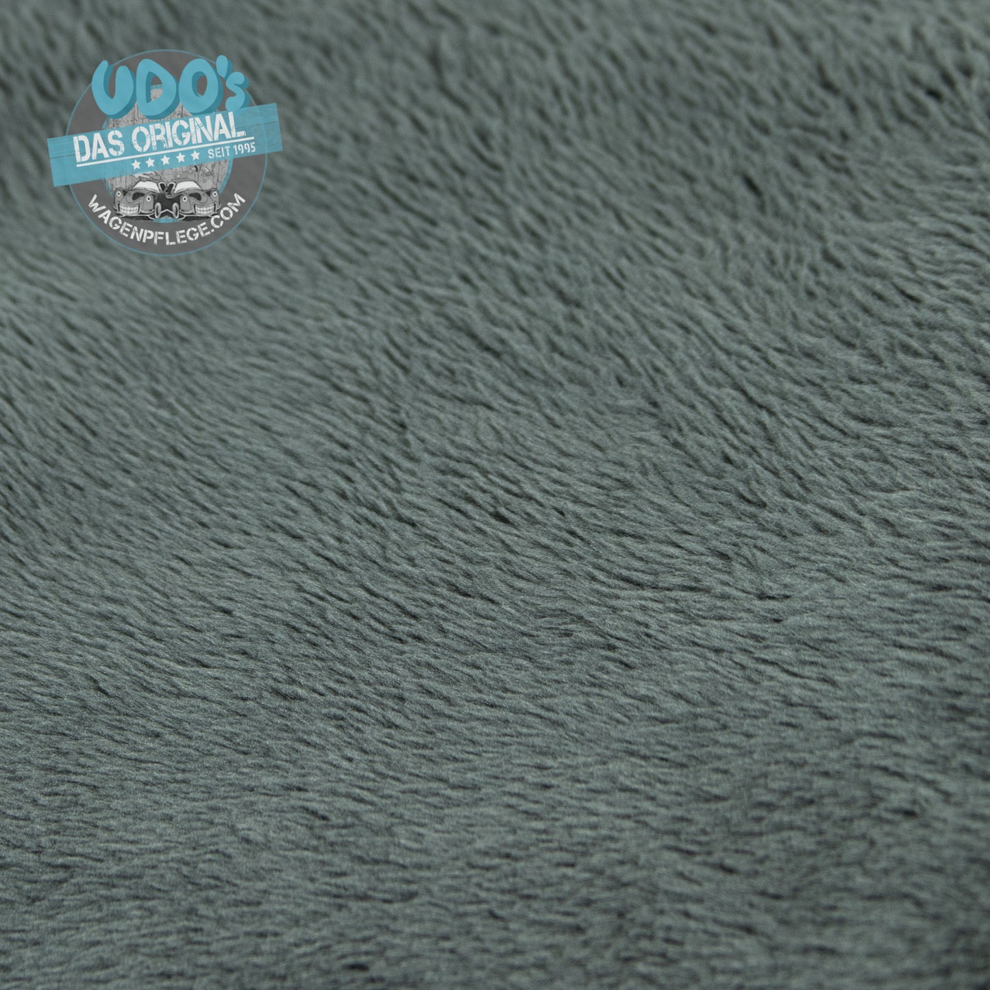 Udo´s super weiches Alpaca Microfasertuch Grau/Saum Rot
