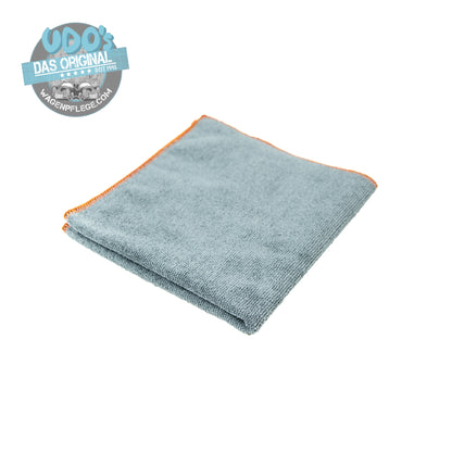 Udo´s Microfaser "NANO" DOPPELWEB grau/Saum Orange