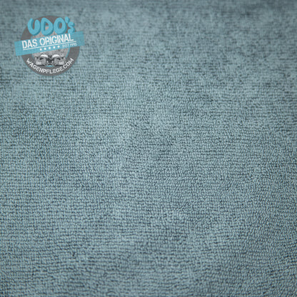 Udo´s Microfaser "NANO" DOPPELWEB grau/Saum Orange